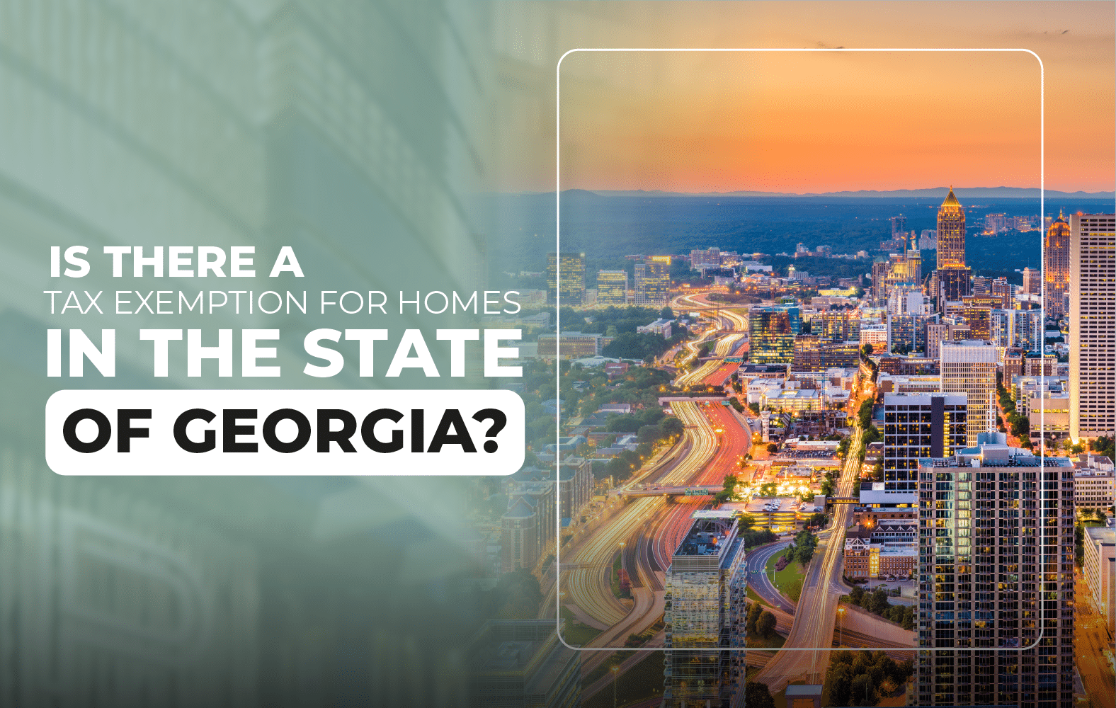 Is there a tax exemption for homes in the state of Georgia?